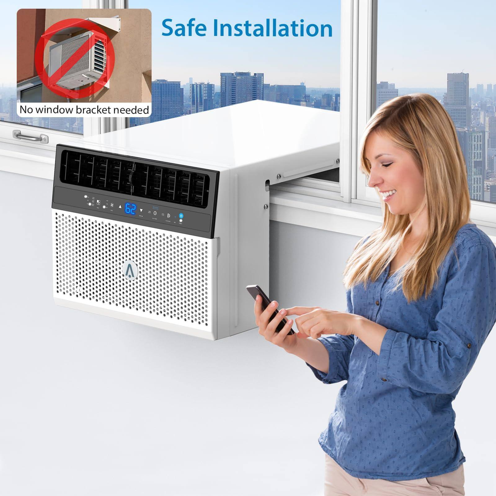 Safe Installation  
No window bracket needed