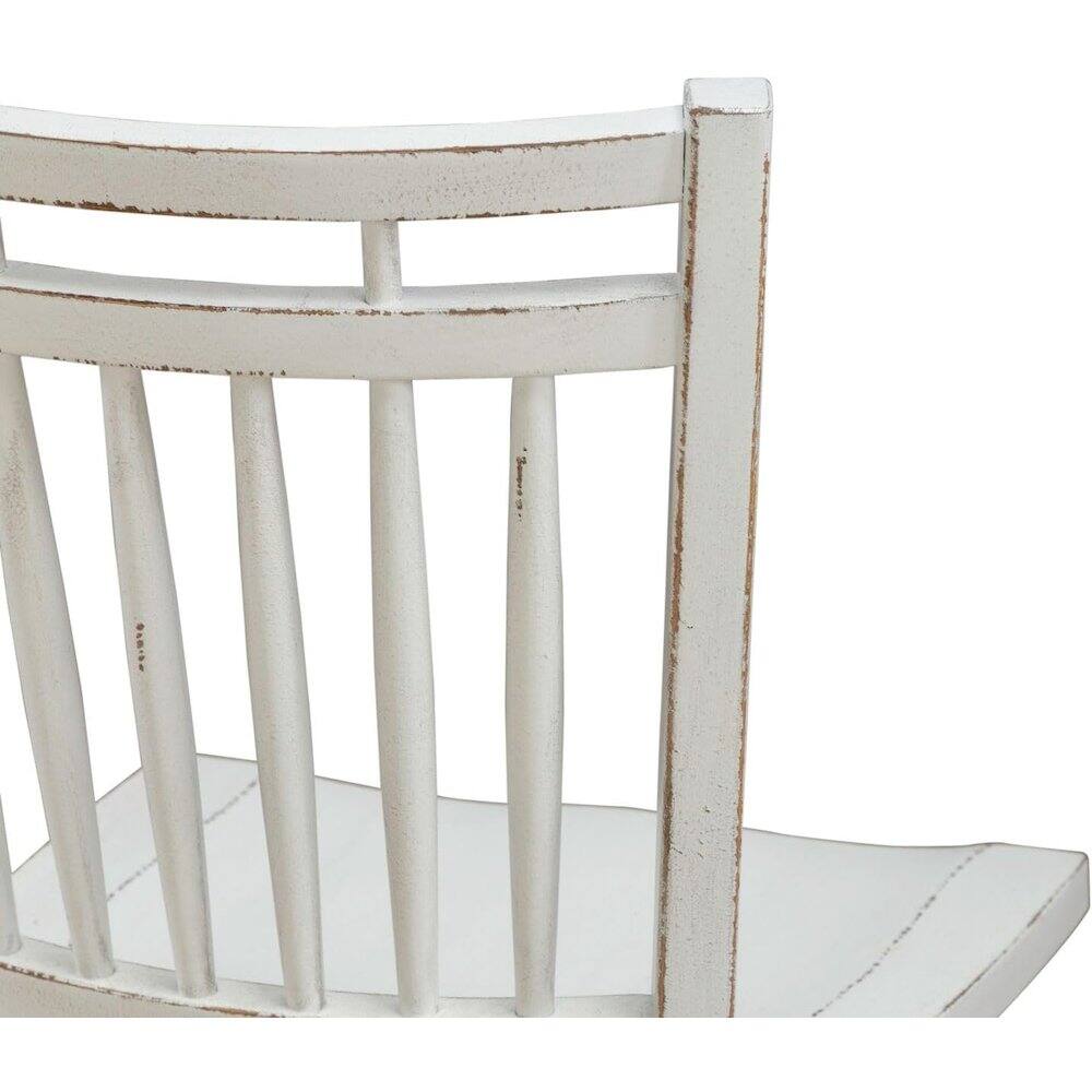 Alt View 5. Liberty Furniture Industries - Spindle Back Swivel Bar Stools - Set of 2 - Antique White & Weathered Bark - Antique White & Weathered Bark.