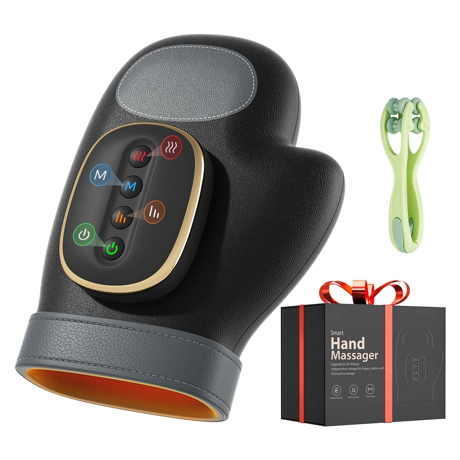 The Best Inks - Hand With Heat 3 Massage 4 Temperatures 5 Models Helps Carpal Tunnel And Discomfort Ideal Gift For Women Men - Black a