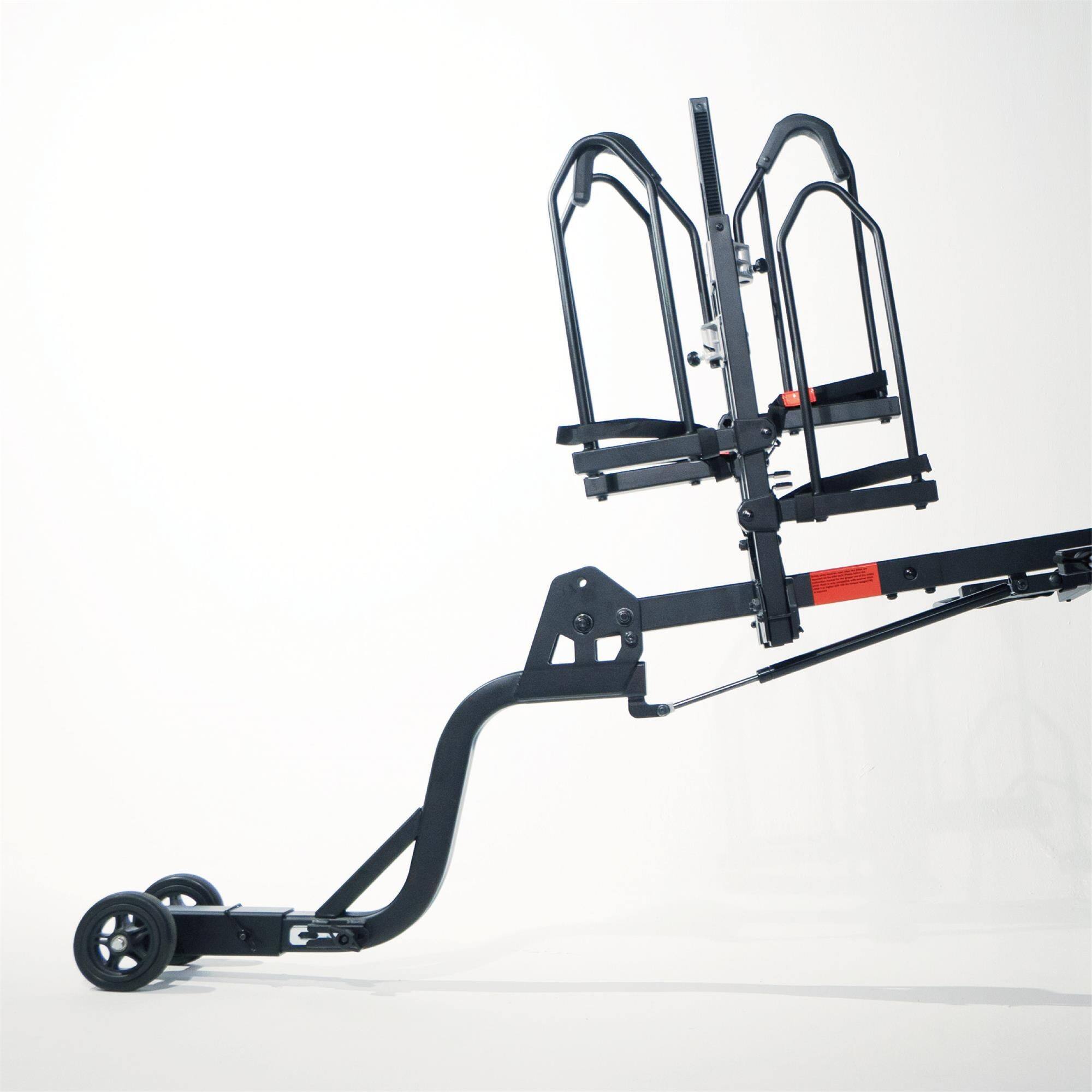 Alt View 2. Boyel Living - WHEEL DOLLY 110LBS Load 5Inch Wheels 2Inch Hitch Hyperax Rack Fit - Black.
