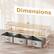 Dimensions: 16" 55" 8" 19.5" 6.5" 17" 16"