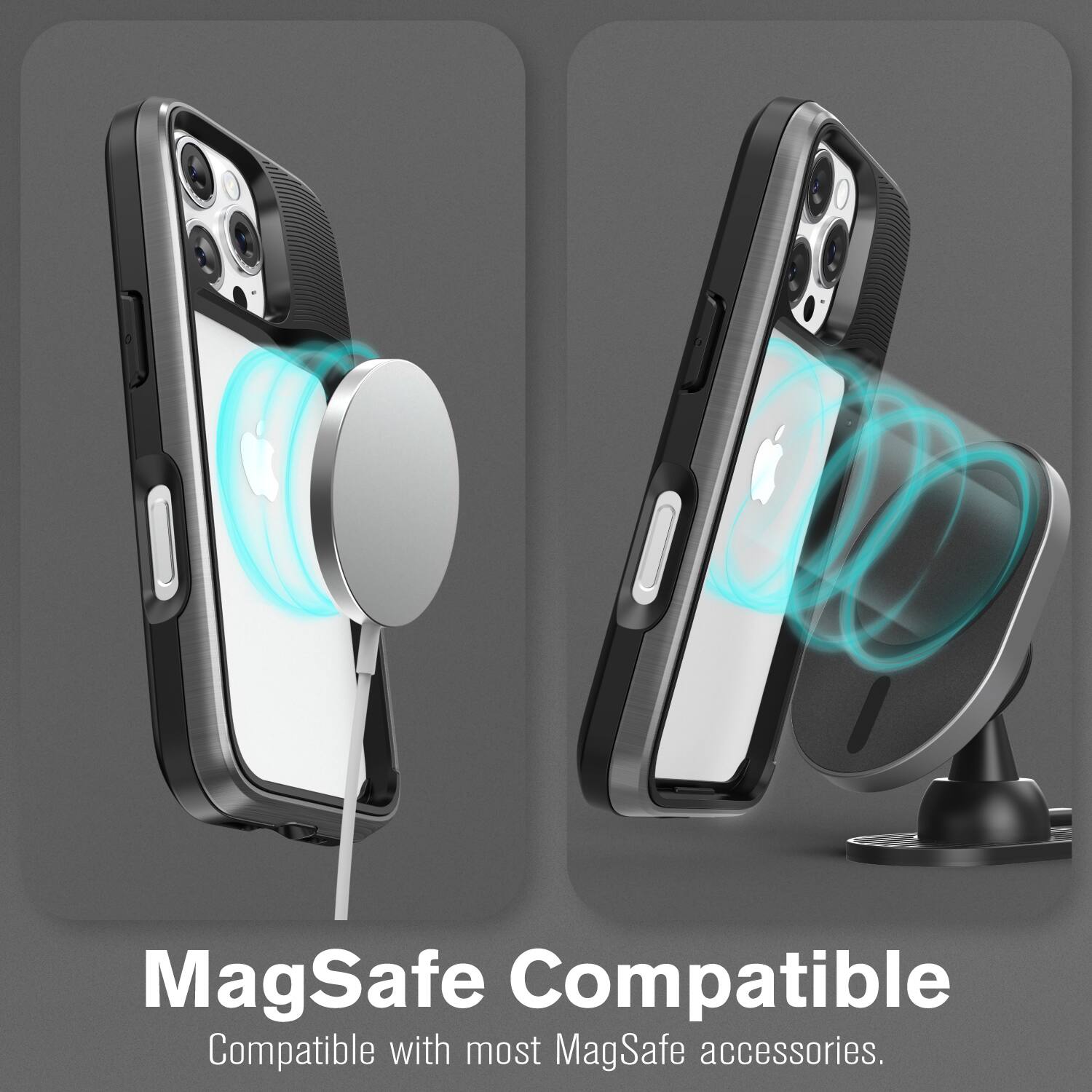 MagSafe Compatible
Compatible with most MagSafe accessories.