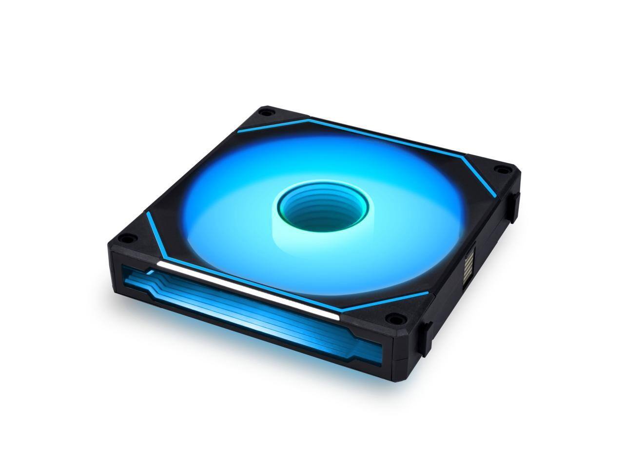 Alt View 1. Lian Li - UNI FAN SL-INFINITY 140mm Fan - Black.