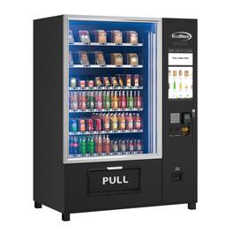 Koolmore - Refrigerated Vending Machine with 21.5 in. Touch Display, Elevator-Lift Dispensing, Bill, Coin Acceptor, CC Reader, Wifi - Black