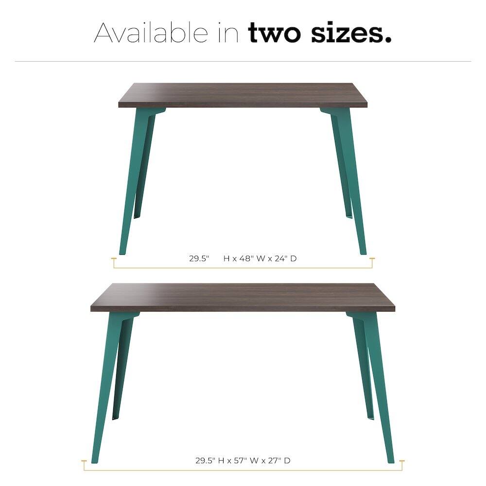 Available in two sizes.  
29.5" H x 48" W x 24" D  
29.5" H x 57" W x 27" D