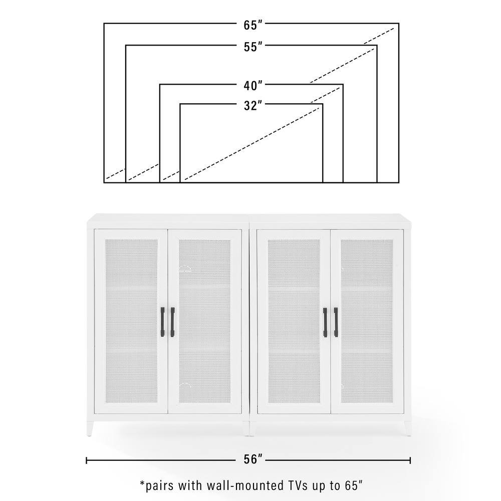 65" 55" 40" 32" 56" *pairs with wall-mounted TVs up to 65"