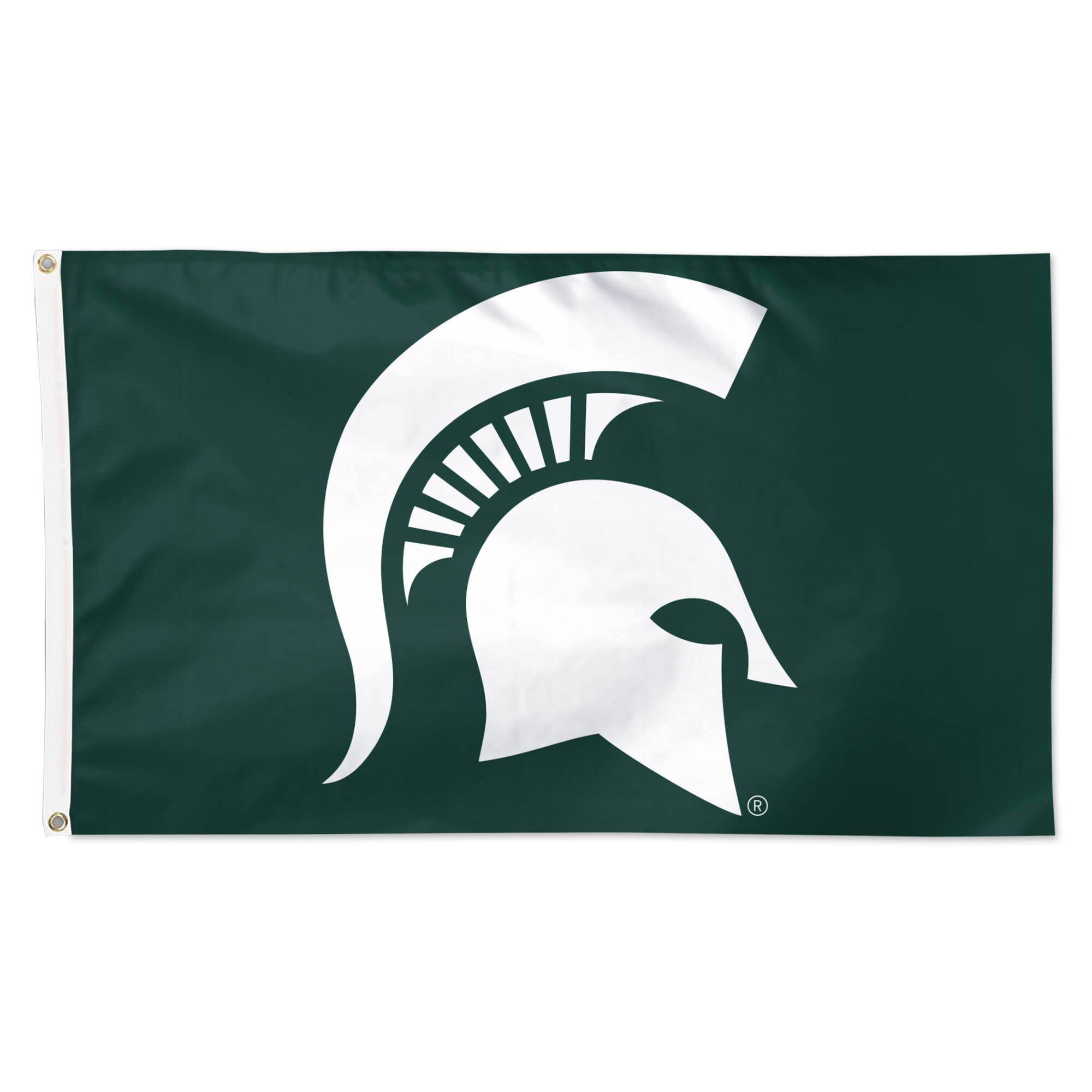 Front. WinCraft - Michigan State Spartans 3' x 5' Primary Logo Single-Sided Flag - Multicolor.