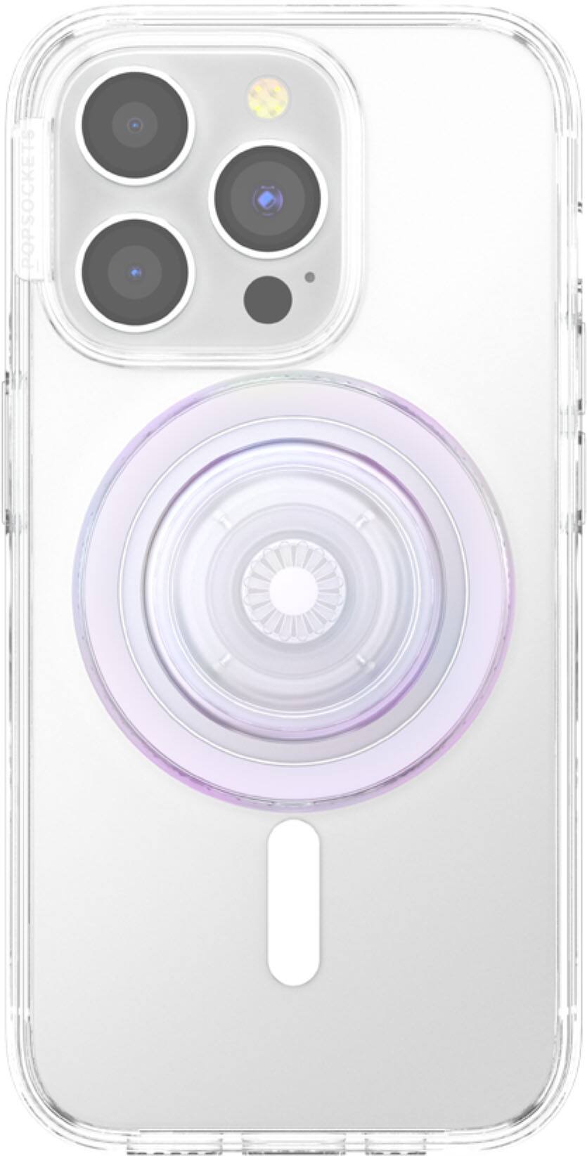 Alt View 1. PopSockets - MagSafe PopGrip Universal Magnetic Grip & Stand with Adapter Ring for Cell Phones - Opalescent Purple.