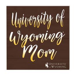 Jardine - Wyoming Cowboys 10'' x 10'' Mom Plaque - Brown