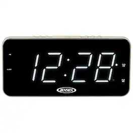 Jensen - JCR-212 JCR-212 AM/FM Digital Dual-Alarm Clock Radio - Black