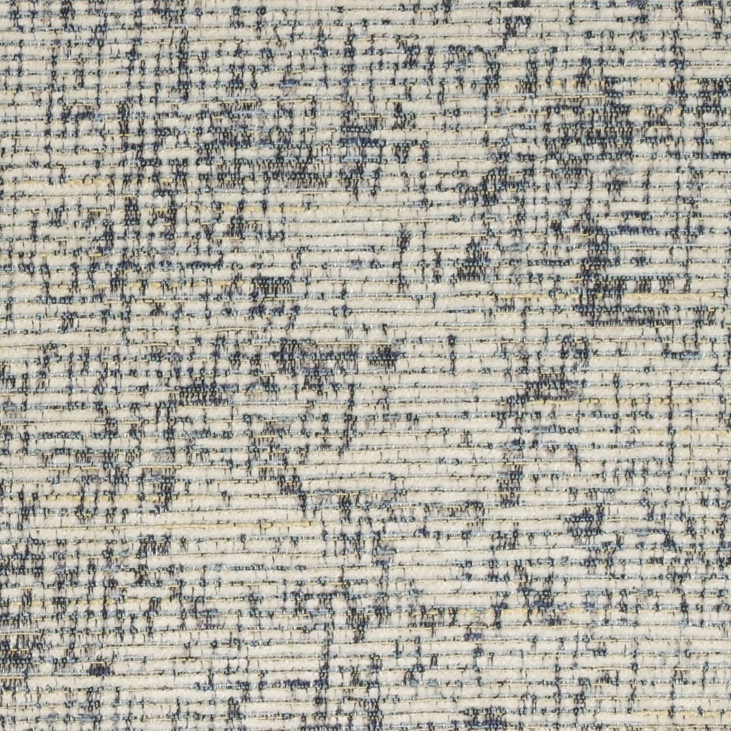 Alt View 1. Sweet Home Collection - Broadway Memory Foam No Slip Back 16" x 16" Chair Pad Cushion, 4-Pack - Cream/Blue.