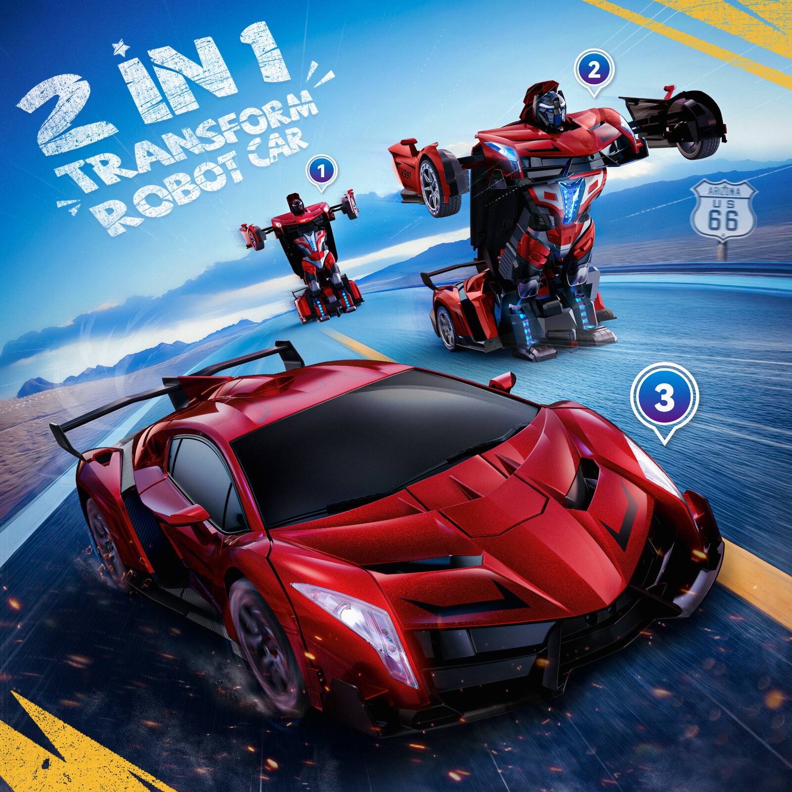 2 IN 1 TRANSFORM CAR ROBOT