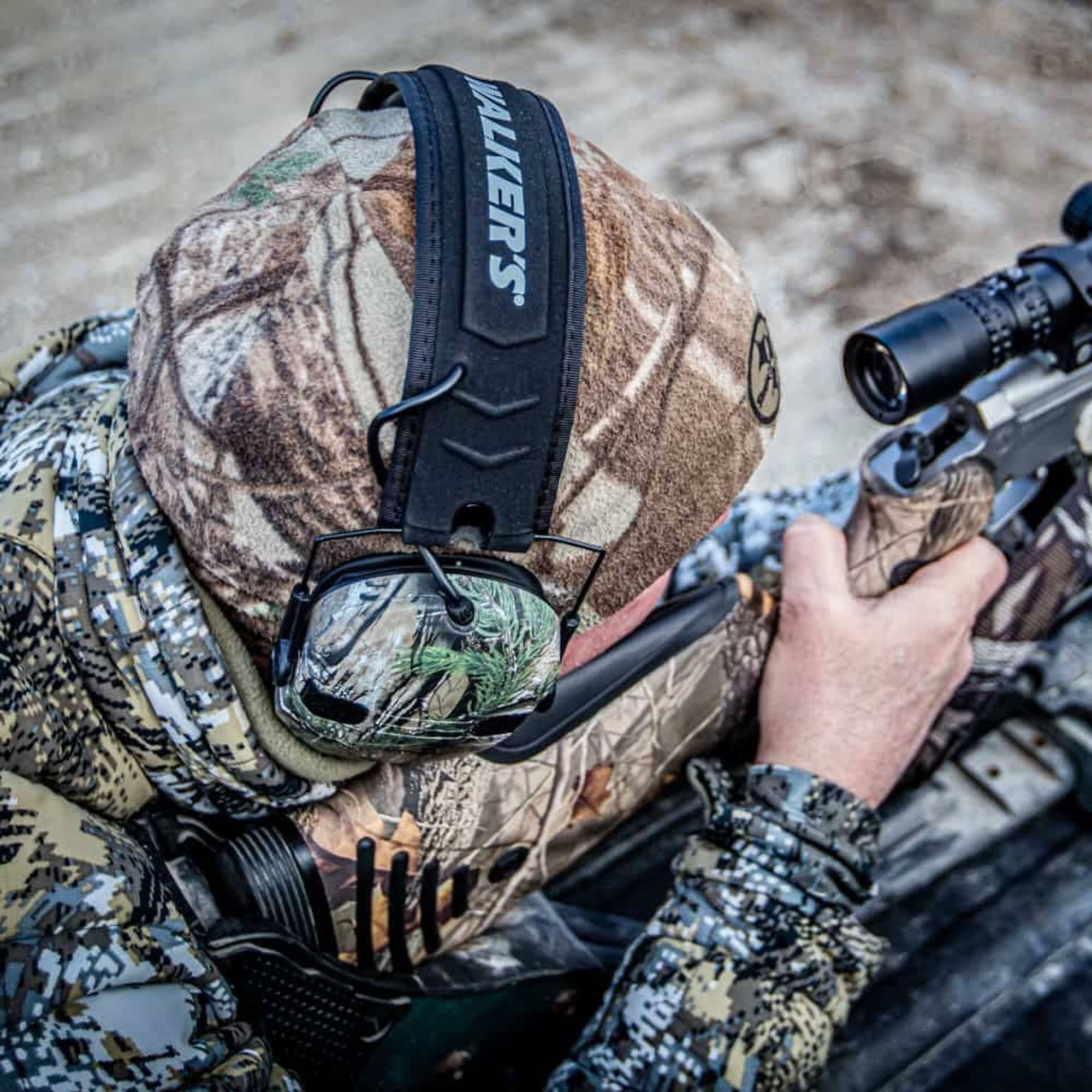 Alt View 2. Walker’s - Walker's Razor Slim Electronic Quad Shooting Muffs, Realtree Xtra Camo - Realtree Xtra.