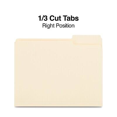 1/3 Cut Tabs  
Right Position