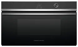 Fisher & Paykel - Contemporary 30-in  combination steam oven with 23 functions touch screen with dial compact - Stainless Steel - Front_Zoom