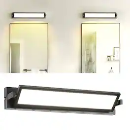 Sofucor - Modern 3CCT LED Bathroom Vanity Light Fixture Bar Matte Over Mirror Bath Wall Lighting Fixture Sconce Indoor - Black