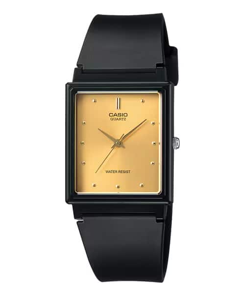 Casio - Unisex Watch with Gold-Tone Dial - MQ-38-9A - Black
