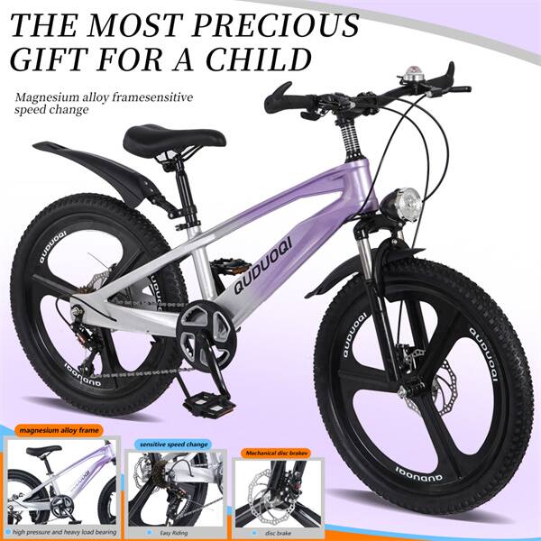 THE MOST PRECIOUS GIFT FOR A CHILD

Magnesium alloy framesensitive speed change

- Magnesium alloy frame
- Sensitive speed change
- Mechanical diet brake
- High pressure and heavy load bearing
- Easy Riding disc brake
