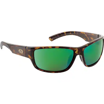 Front. Flying Fisherman - Flying Fisherman Matecumbe Polarized Sunglasses - Tortoise/Amber Green Mirror - Tortoise/Amber-Green Mirror.