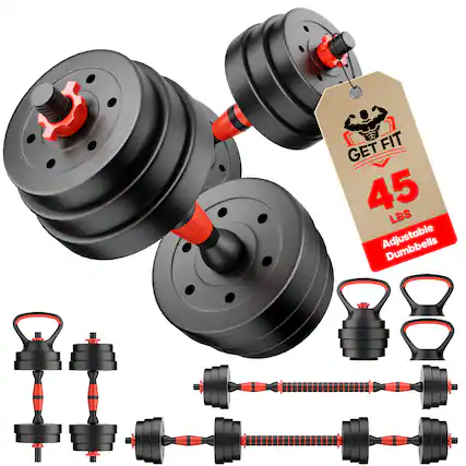 1.25KG
GET FIT
45 LBS Adjustable Dumbbells