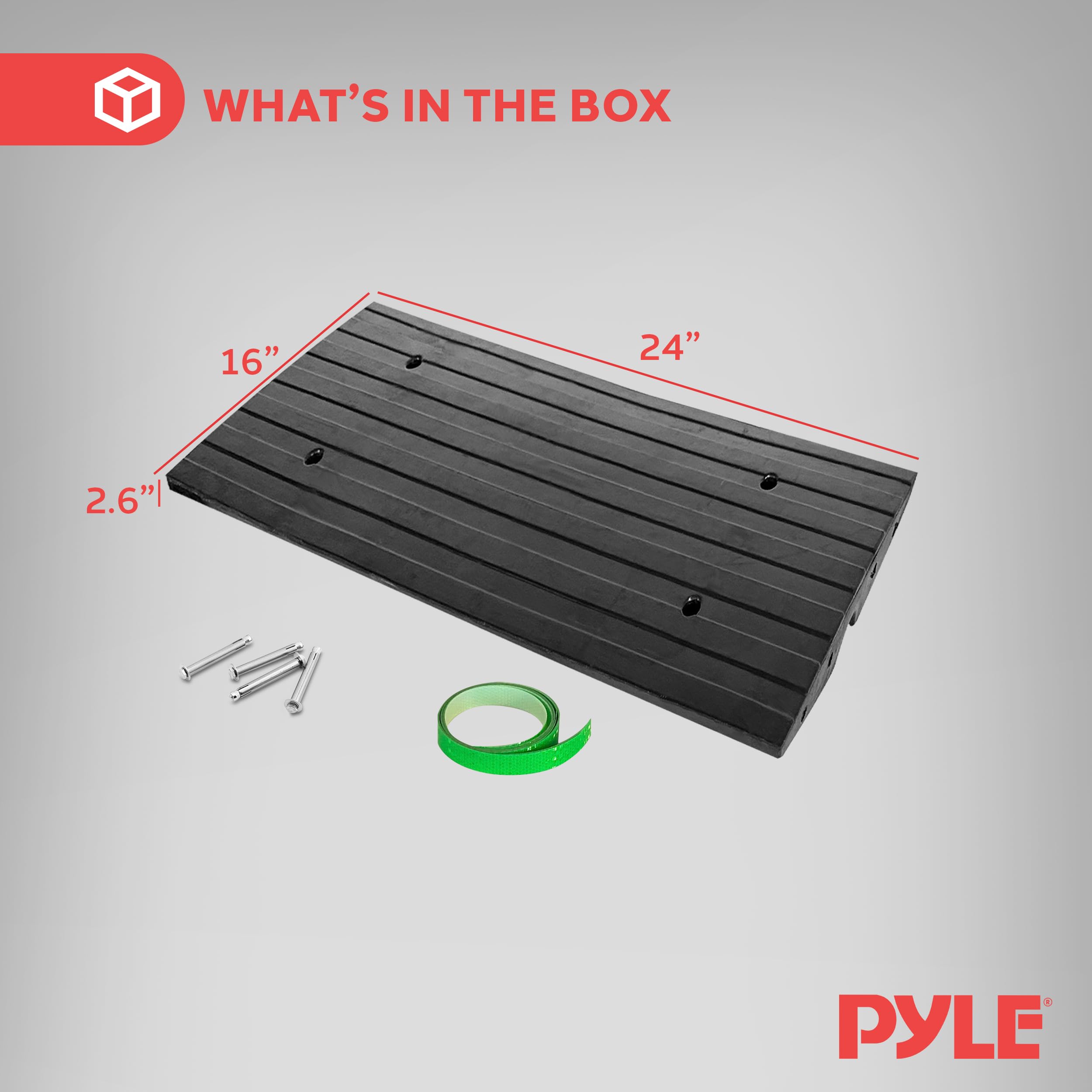 WHAT'S IN THE BOX

16" 24" 2.6" PYLE