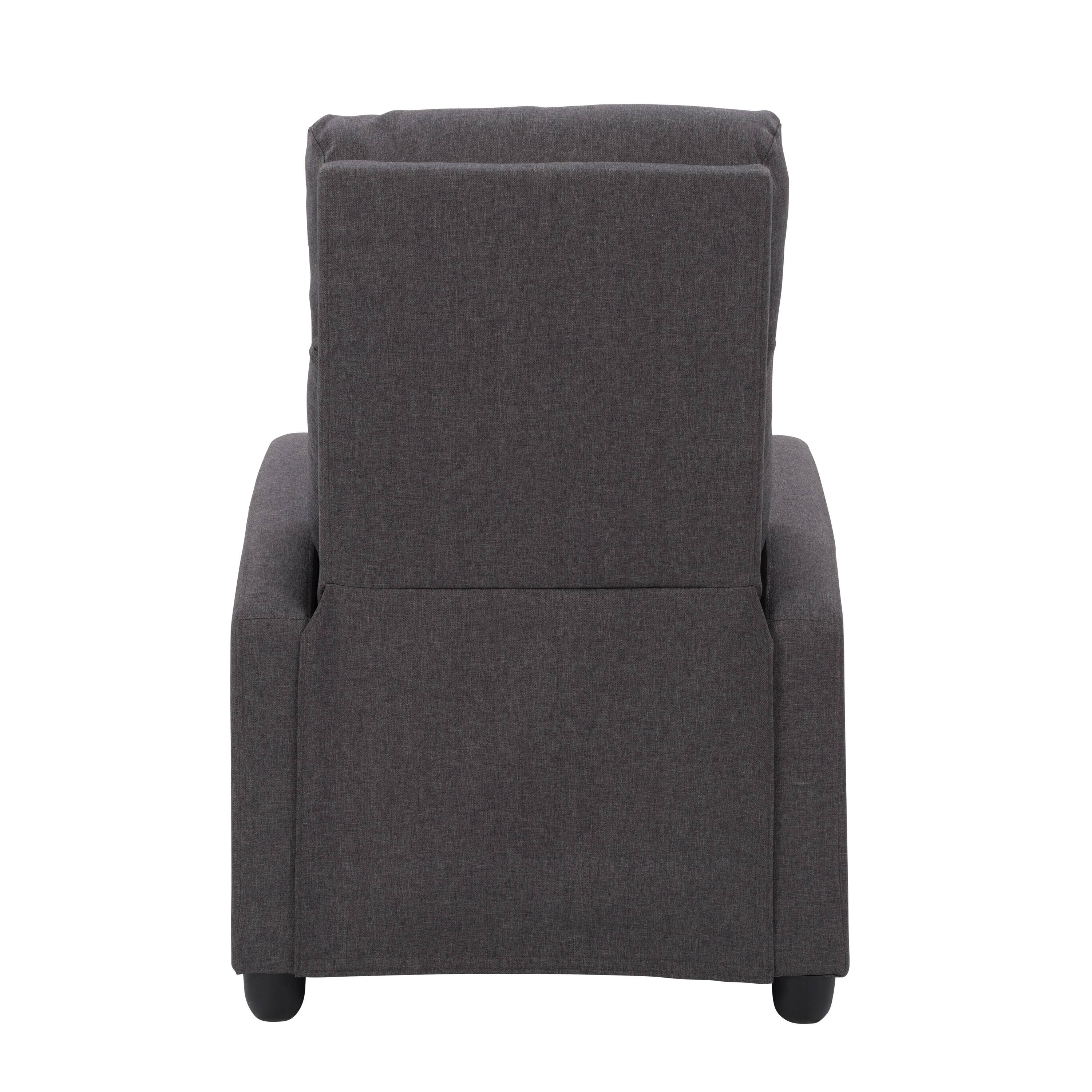 Alt View 16. CorLiving - Oren Fabric Recliner - Dark Grey.
