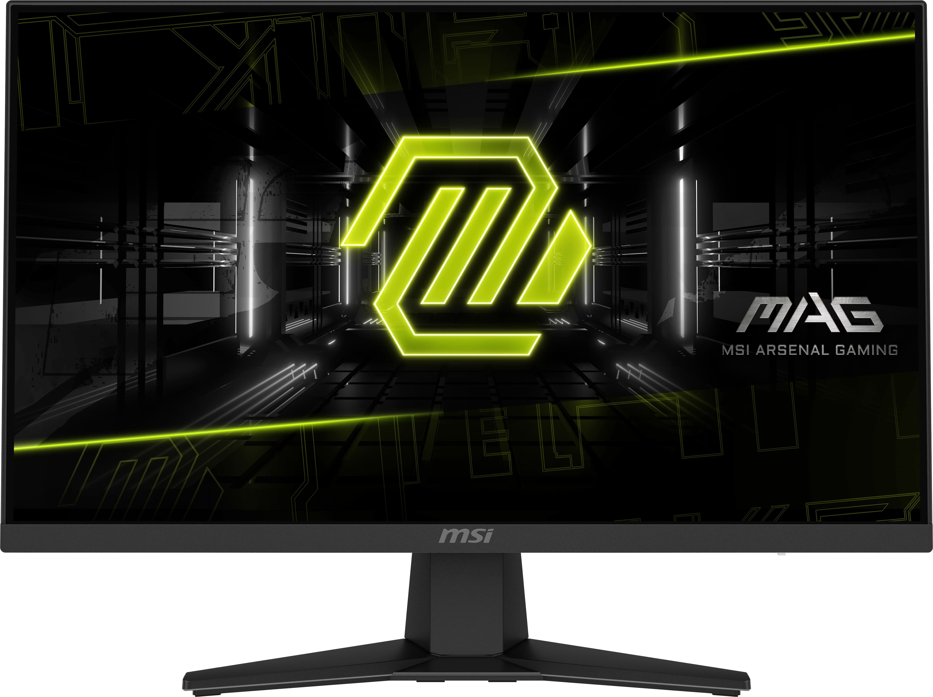 MSI - MAG 244F 24" Rapid IPS LCD FHD 200Hz 0.5ms Adaptive Sync Gaming Monitor with HDR Ready(DisplayPort, HDMI) - Metallic Black - Front_Zoom