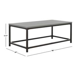 Safavieh - Alec Coffee Table, Ash Grey - Gray