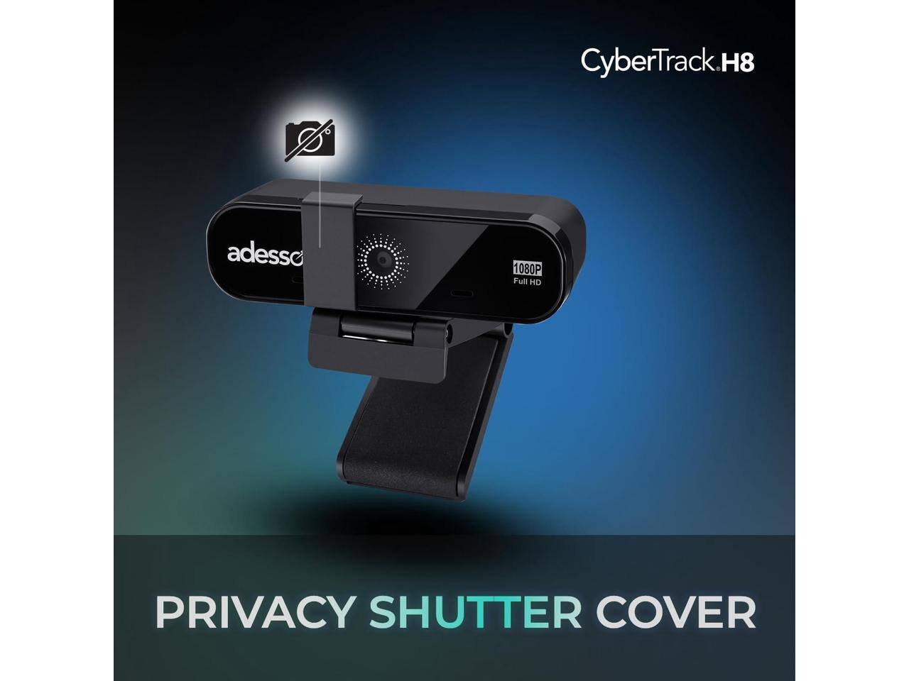 CyberTrack H8  
adesso  
1080P Full HD  
PRIVACY SHUTTER COVER