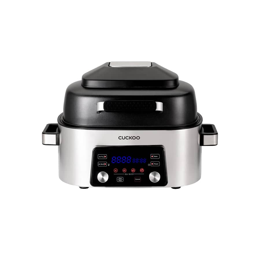 CUCKOO ELECTRONICS - Cuckoo Stainless Steel 6 Quart Air Grill & Fryer, 5 Multicook Options CAFG-A0601S - Silver/Black