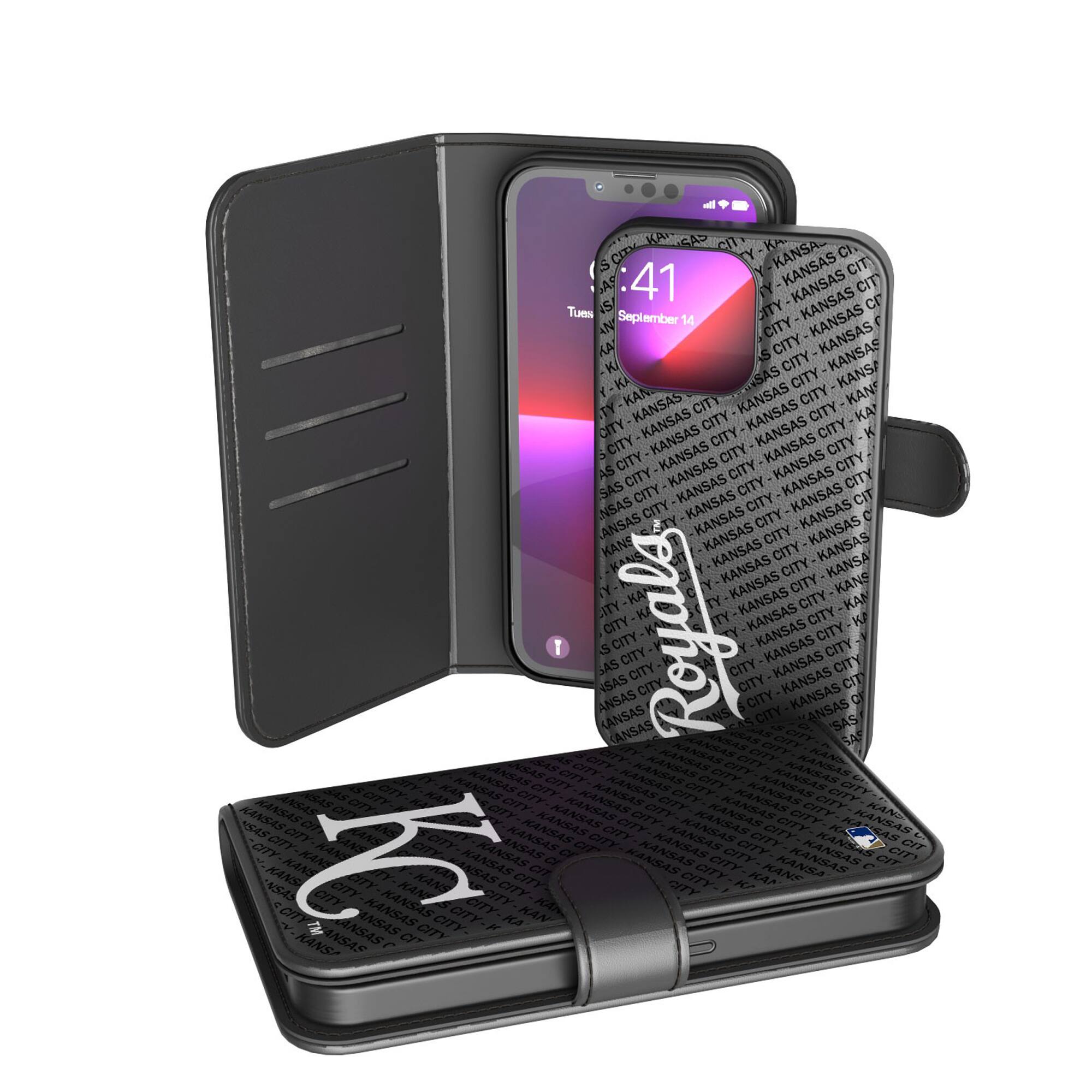 Keyscaper - MLB - Kansas City Royals iPhone Wallet Case - 11 Pro - Multicolor