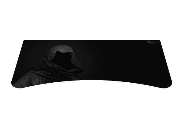 Arozzi - Full-Surface, Interchangeable, Water-Resistant, and Washable Mouse Pad with Stitched Edges - D047 ( Reaper ) - Black