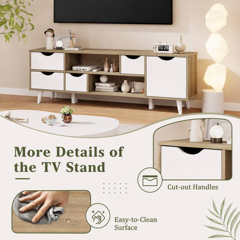10 28
More Details of the TV Stand
Cut-out Handles
Easy-to-Clean Surface