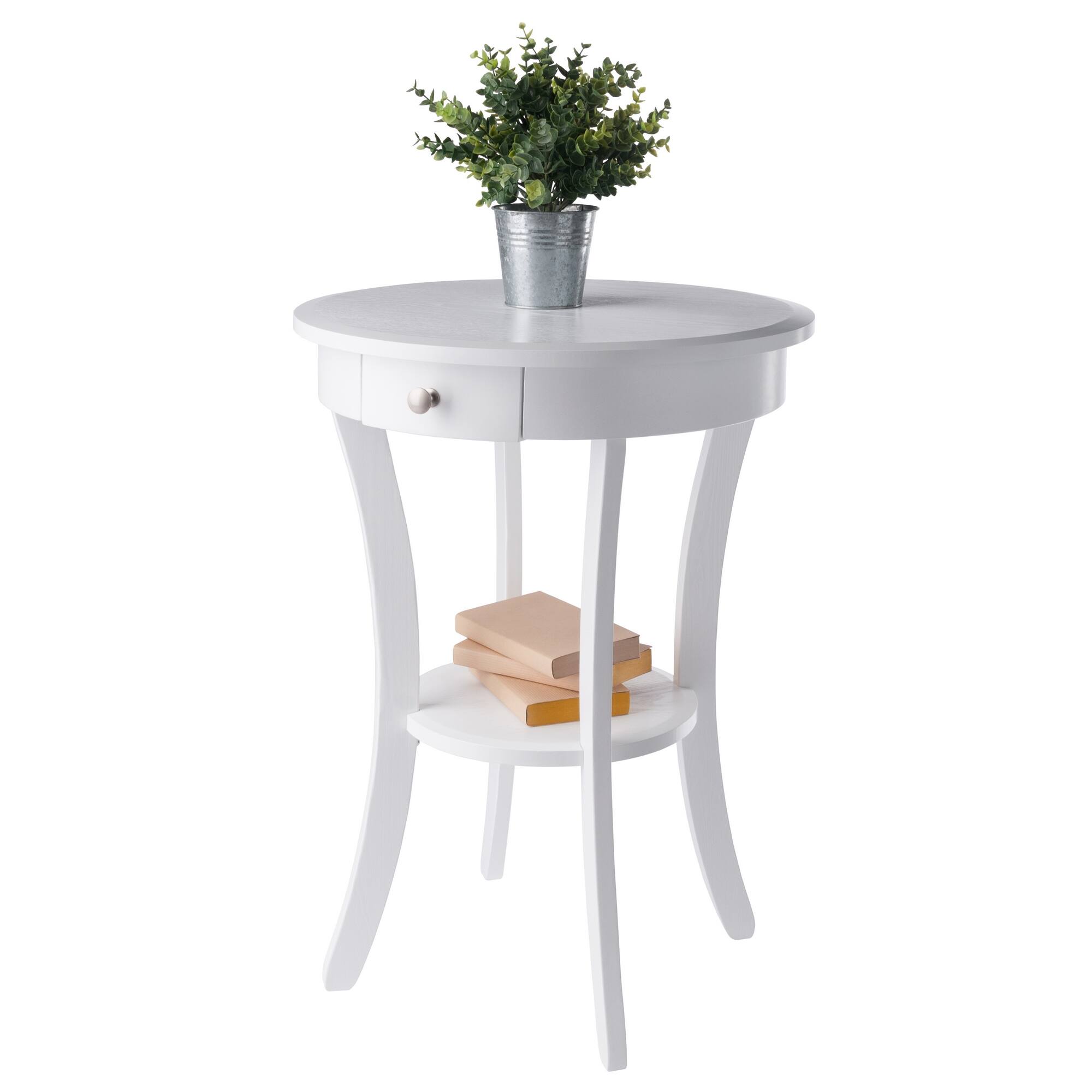 Alt View 7. Winsome Wood - Sasha Round Accent Table - White.