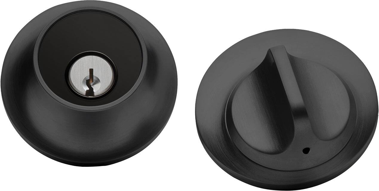 Alt View 6. Level - Lock (Matter) – World's Smallest, Most Beautifully Designed Matter-Over-Thread Smart Lock - Works with Apple Home - Matte Black.