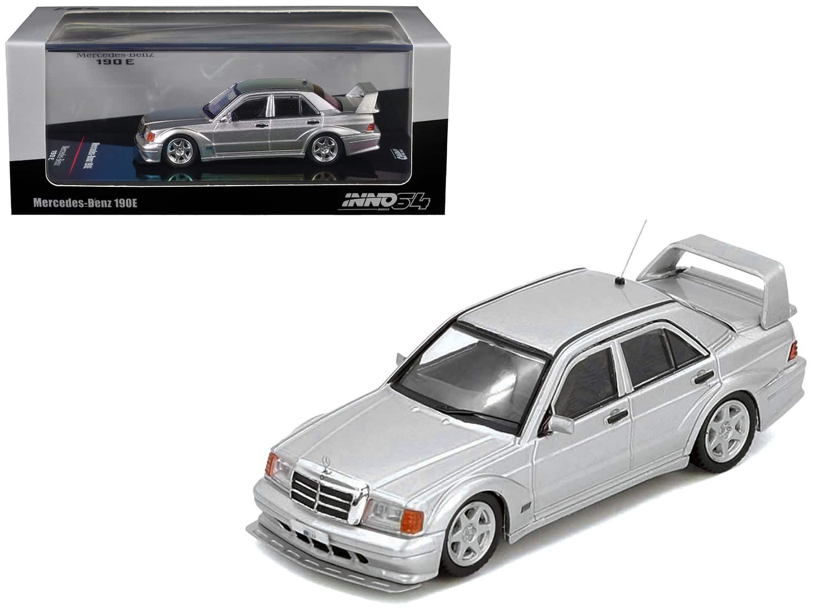 Mercedes-Benz 190E 2.5-16 Evolution II Silver Metallic 1/64 Diecast Model Car by Inno Models price history on PriceWatchPro