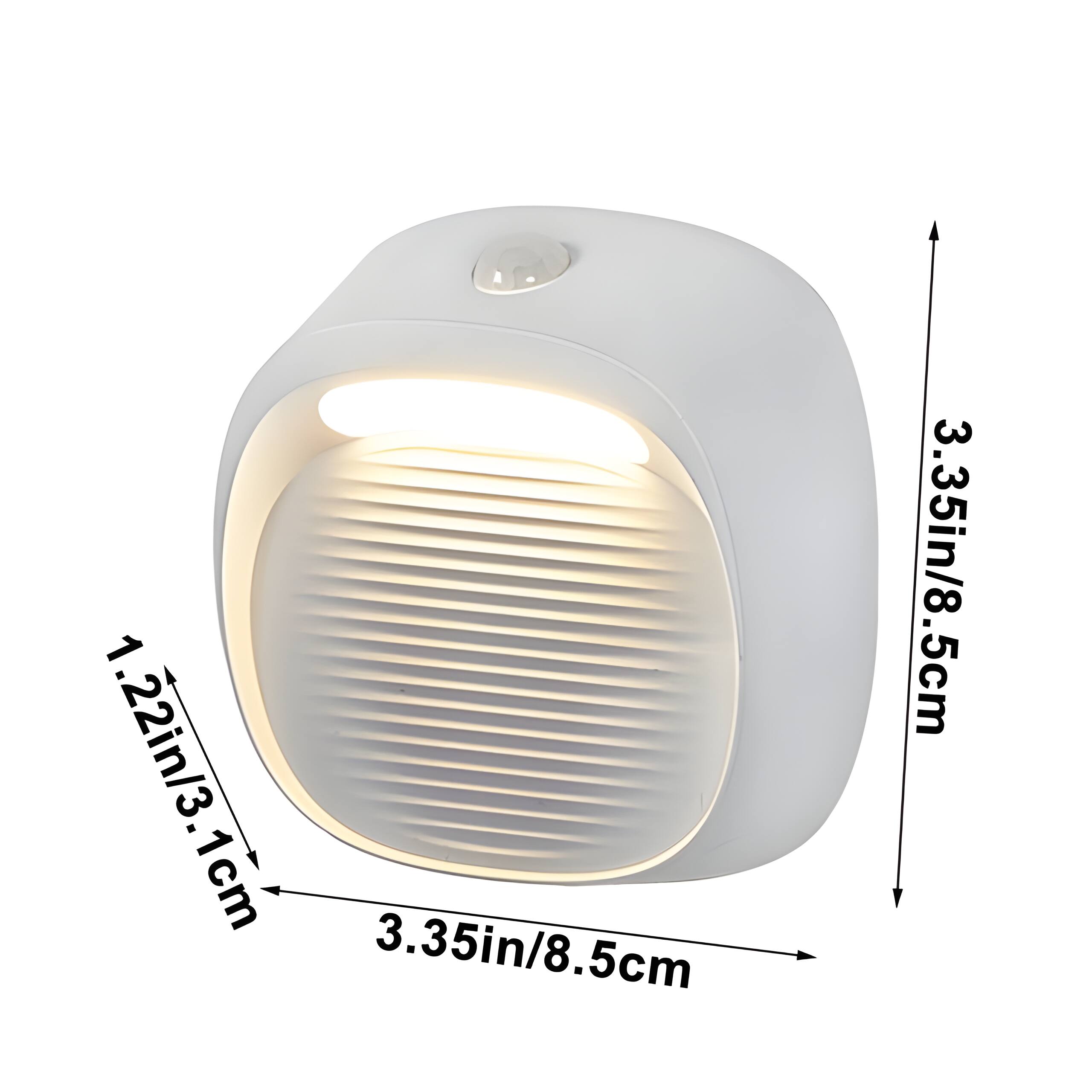 1.22in/3.1cm  
1cm  
3.35in/8.5cm  
3.35in/8.5cm