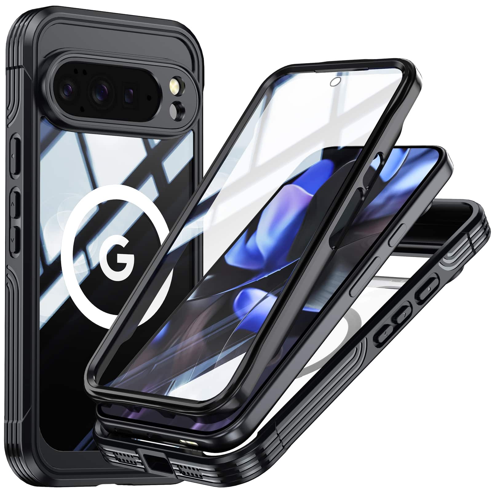 UUCOVER - Full Body Case for Google Pixel 10 Pro XL, Shockproof Case Built-in Screen Protector Compatible with Mag Safe Cover - Black price history on PriceWatchPro