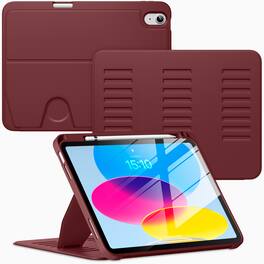 VIKESI - Magnetic Case for iPad 11" 2025 & 10.9" 10th/11th Gen, Shockproof, Pencil Holder, Auto Wake/Sleep, Multi-Angle Stand - Wine
