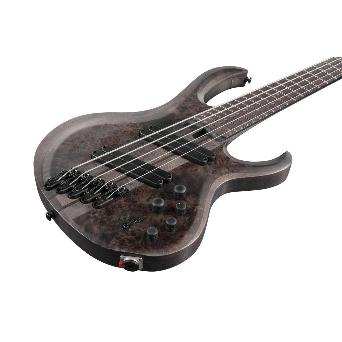 Alt View 5. Ibanez - Ibanez BTB Workshop Series BTB805MS 5-String Electric Bass Guitar, Transparent Gray Flat.