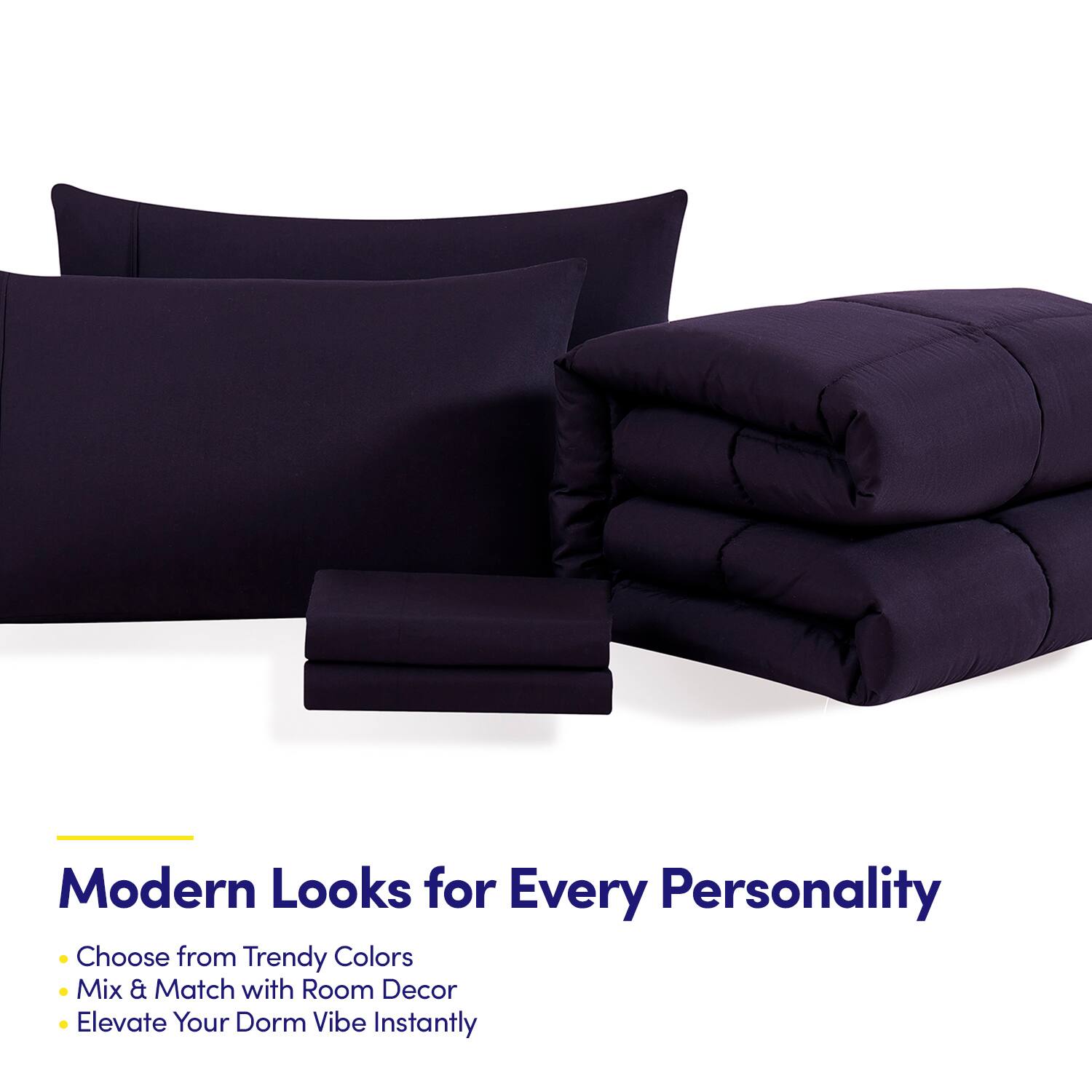 Modern Looks for Every Personality

- Choose from Trendy Colors
- Mix & Match with Room Decor
- Elevate Your Dorm Vibe Instantly