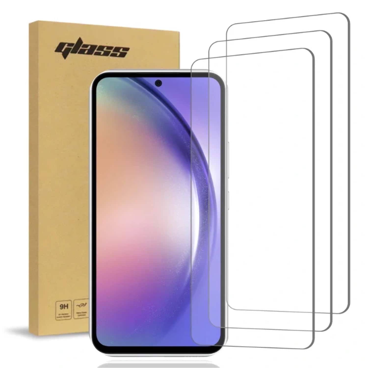 RomeTech - Samsung Galaxy A54 5G (3 Per Pack) 2.5D Glass Screen Protector - Transparent price history on PriceWatchPro