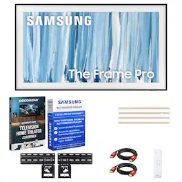 Bundle - Samsung - 75" The Frame Pro Neo QLED 4K TV (2026) w/ Sand Gold Metal Customizable Bezel