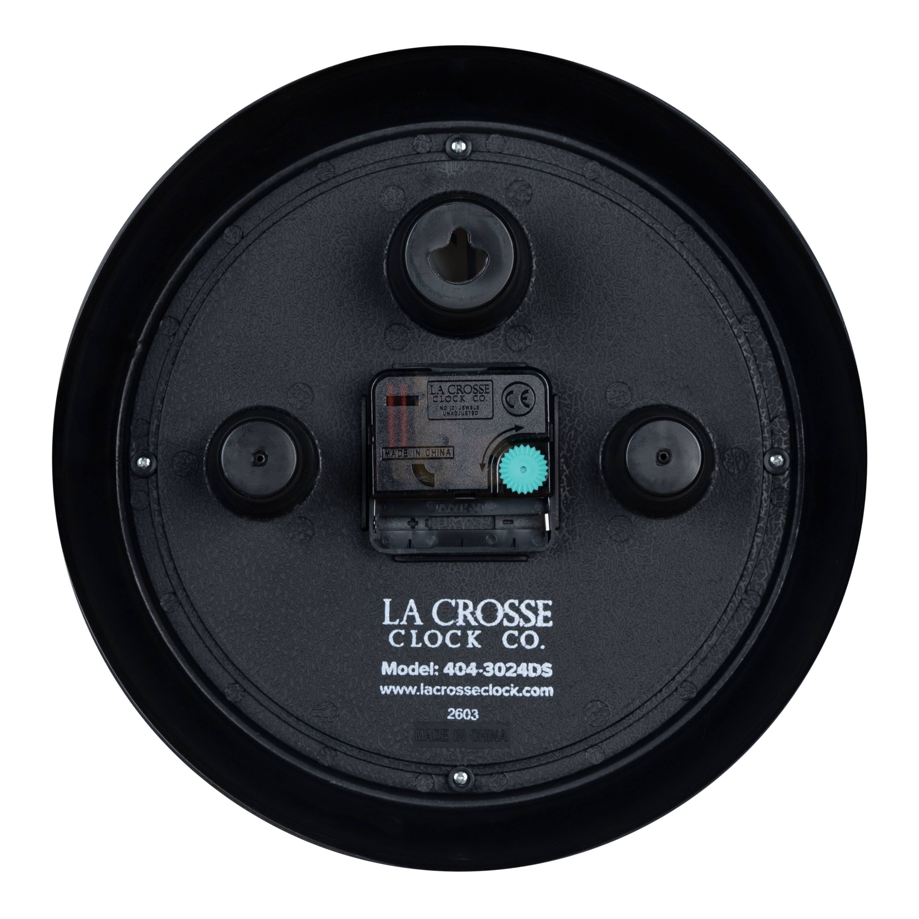 LA CROSSE CLOCK CO.  
Model: 404-3024DS  
www.lacrosseclock.com  
2603 MA  
MADE IN CHINA