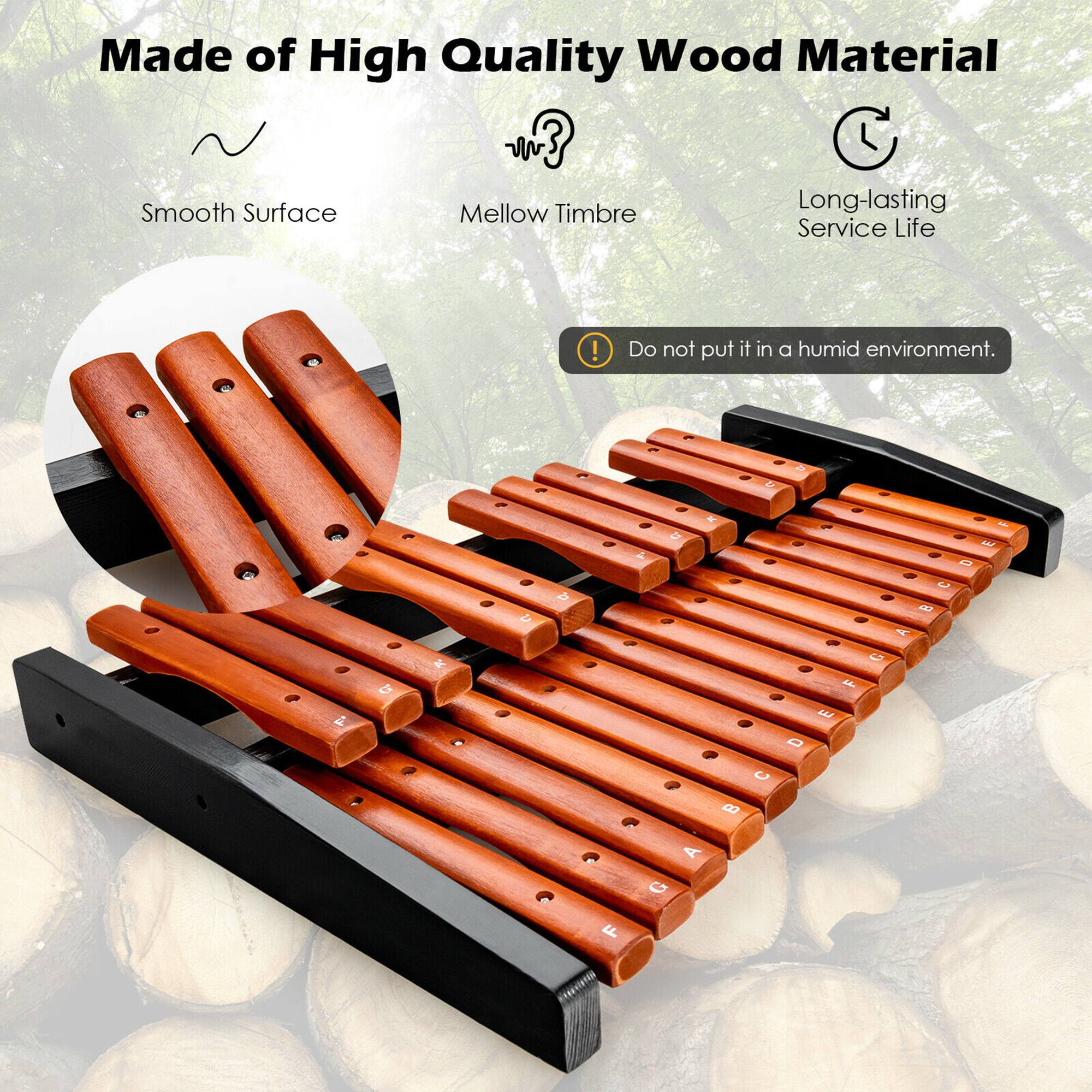 Made of High Quality Wood Material  
Smooth Surface  
Mellow Timbre  
Long-lasting Service Life  

Do not put it in a humid environment.  

P, 1 5 K 1 - D I b e  1 A & x - D - A - 7 - -  4E . 0 C a C A G C -  2  2e - F