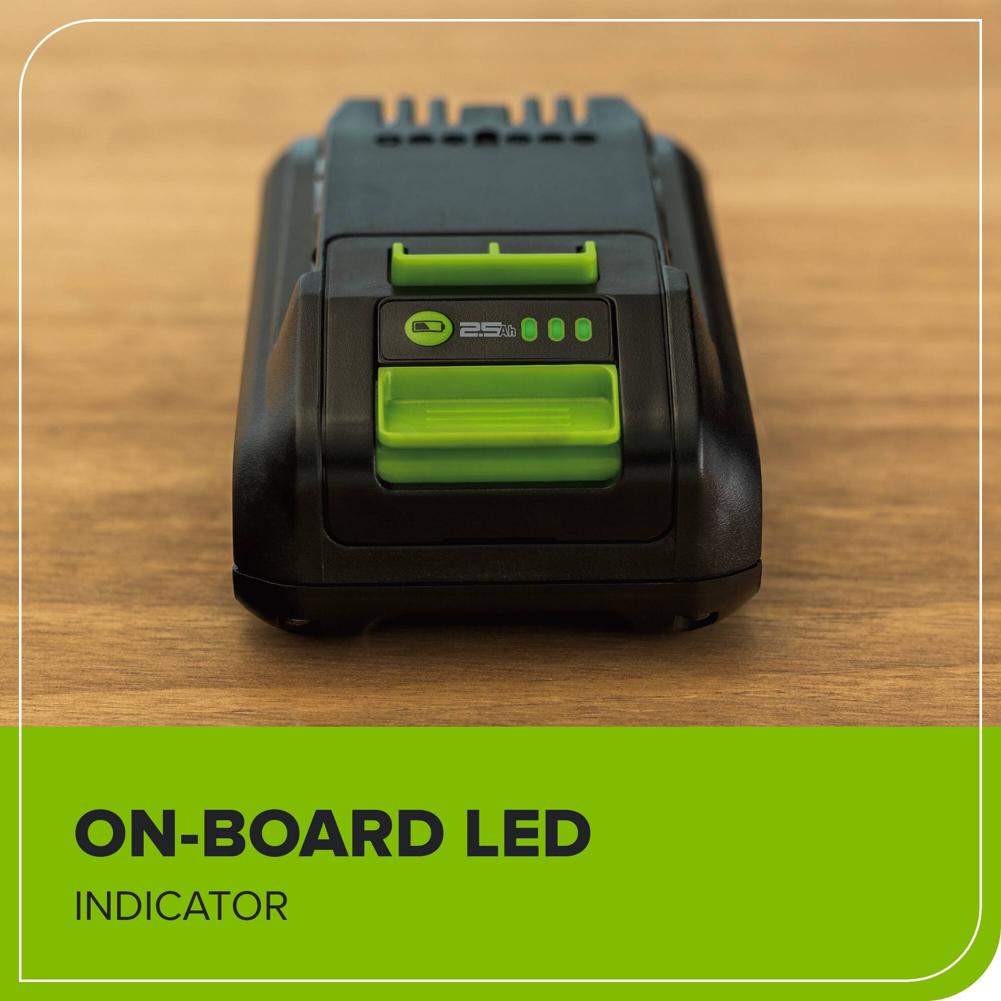 25% ON-BOARD LED INDICATOR