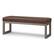 Angle. Simpli Home - Casey Ottoman Bench - Distressed Chestnut Brown.