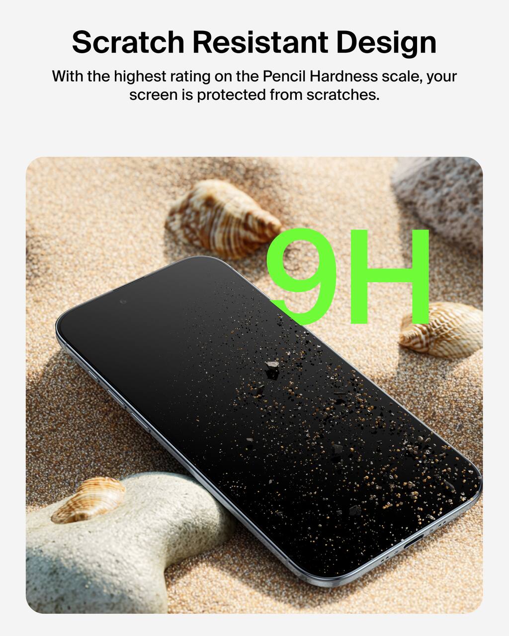 Scratch Resistant Design

With the highest rating on the Pencil Hardness scale, your screen is protected from scratches.

9H