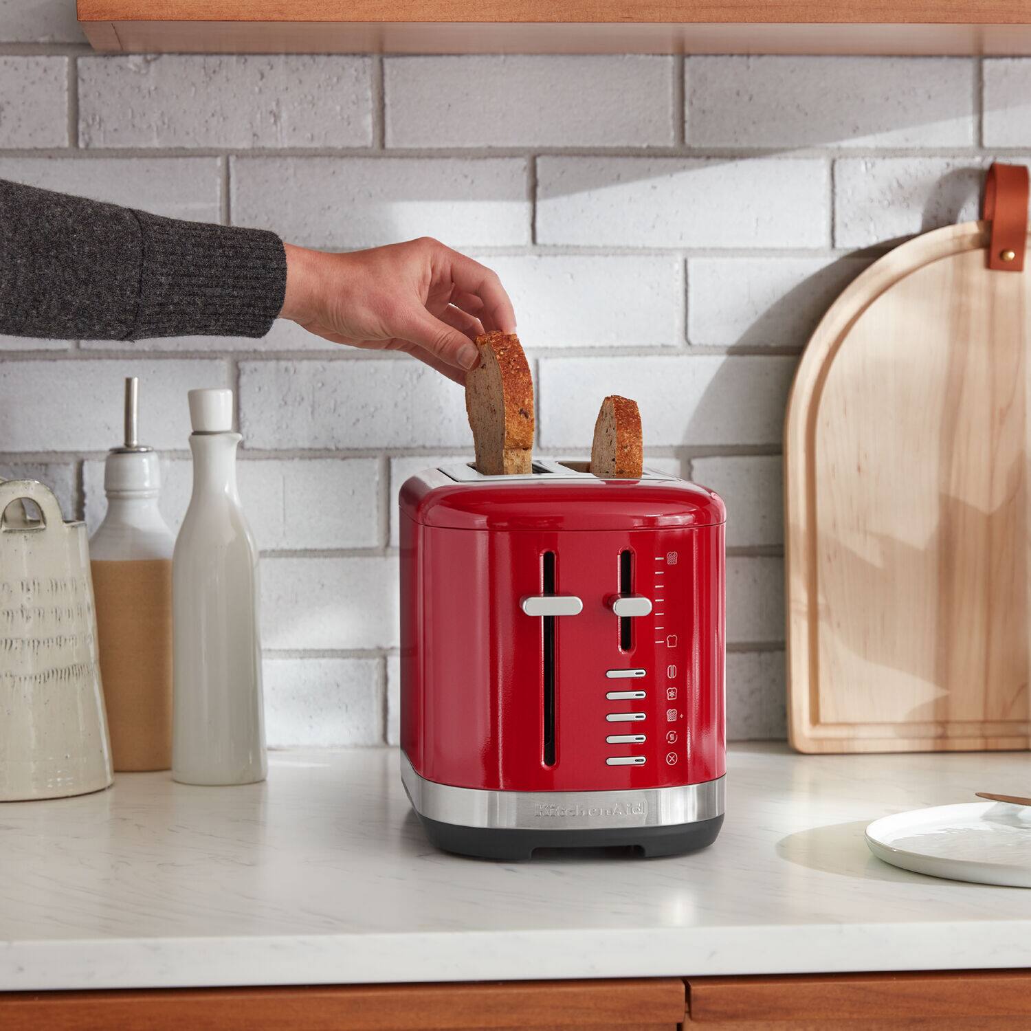 The text on the image reads "Kitchen Aid" and "Toaster Oven."