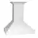 Alt View 11. ZLINE - ZLINE 30 in. Wooden Wall Mount Range Hood (KBWW-30) - Smooth Bright White.